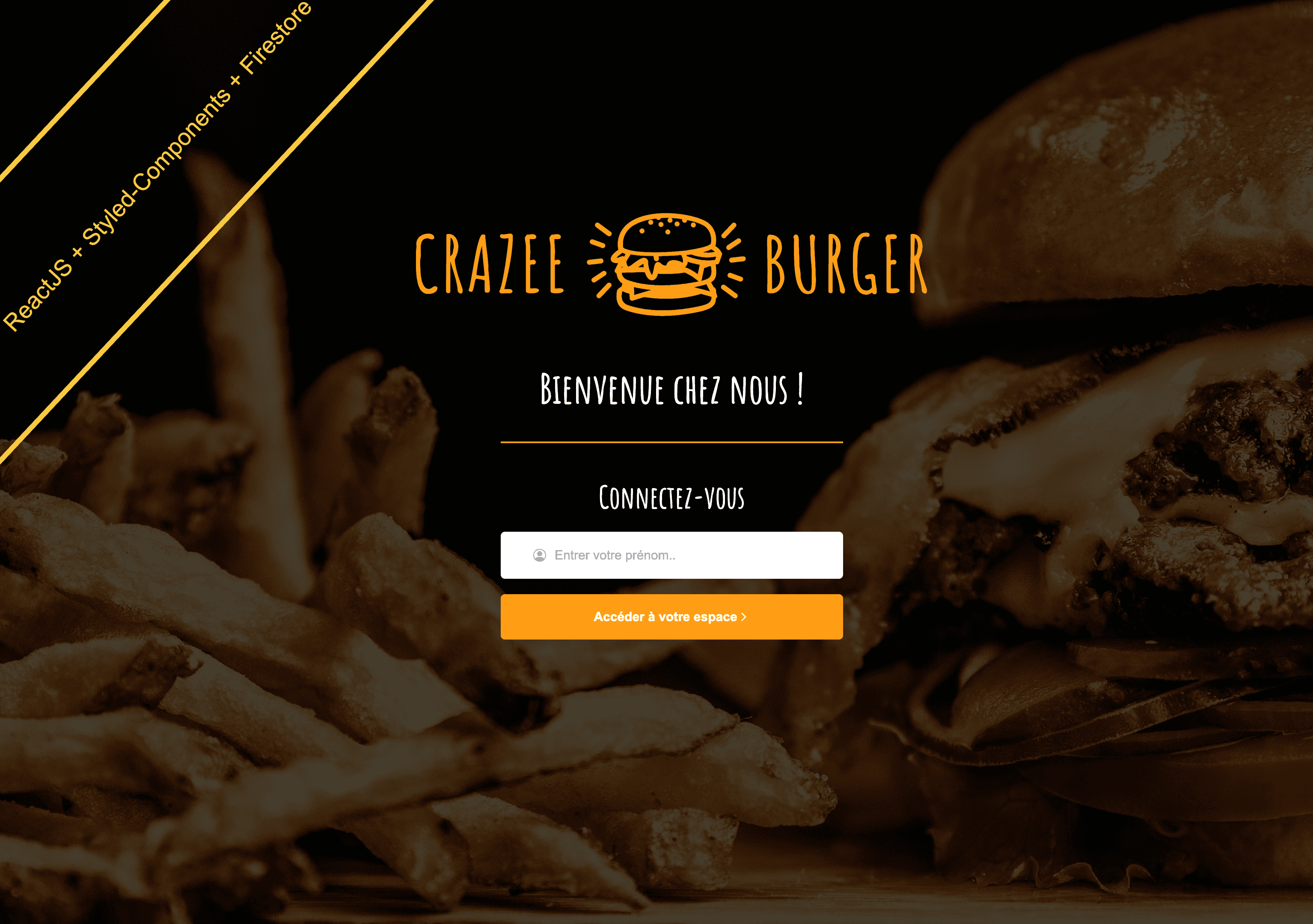 Crazee Burger Application